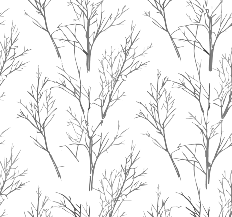 Blind grey delicate twigs - TenStickers