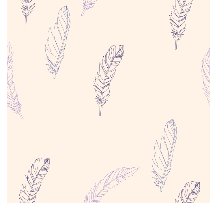 Blind pink feather line draw - TenStickers