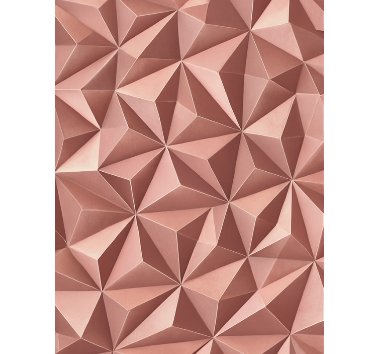 Blind pink rose gold abstract geometric foil - TenStickers
