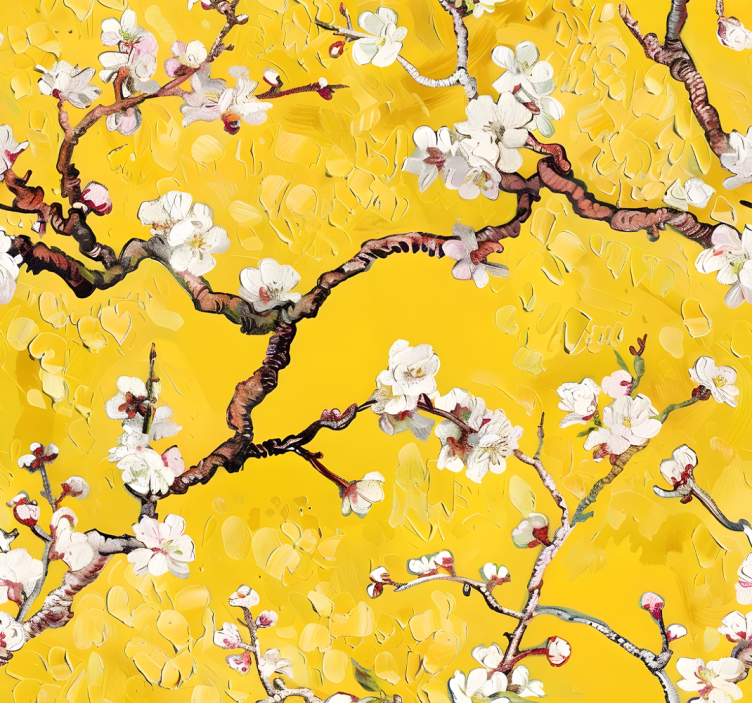 Blind yellow floral spring design - TenStickers