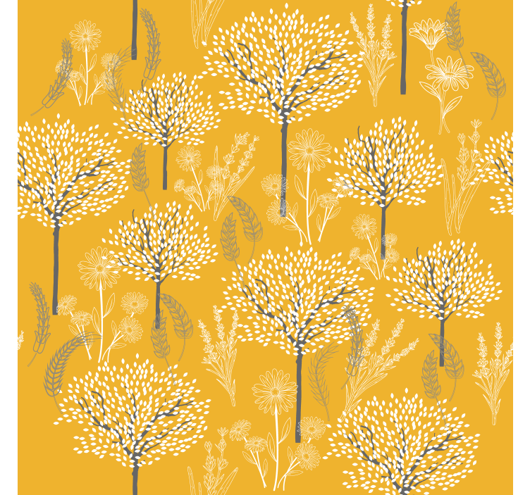 Blind yellow forest design - TenStickers