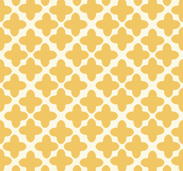 Blind yellow arabesque design - TenStickers