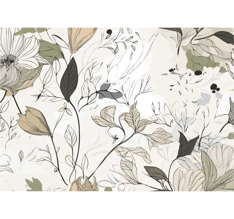 Blind kitchen floral design - TenStickers