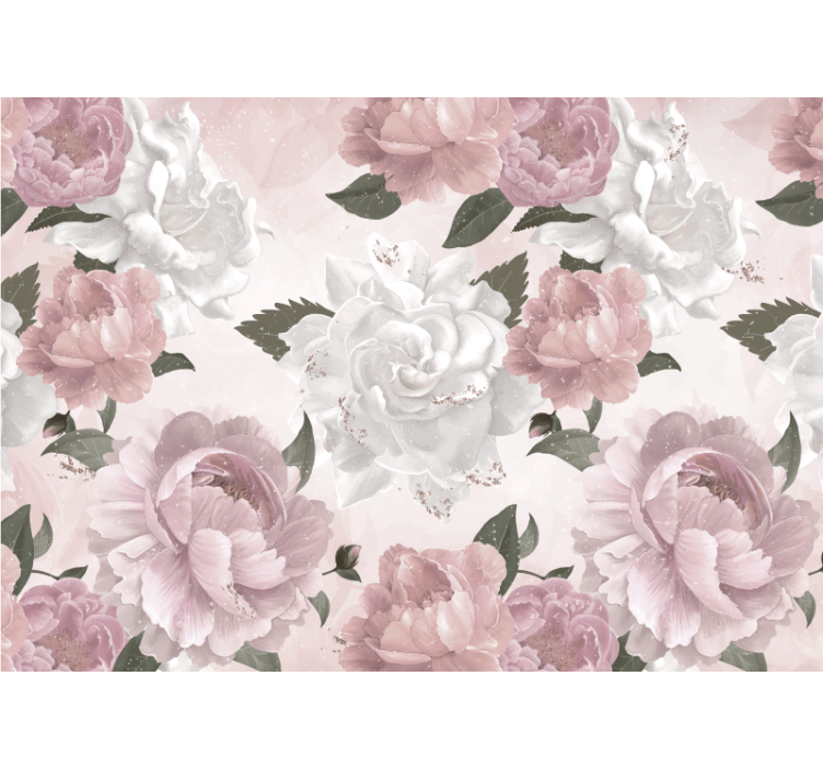 Blind kitchen provencal style peonies - TenStickers
