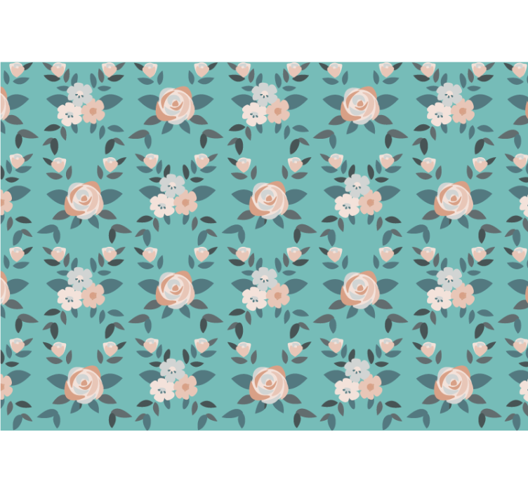 Blind kitchen pastel multicolor roses - TenStickers