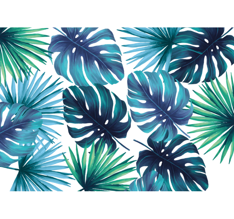 Blind kitchen tropical leaves california design - TenStickers