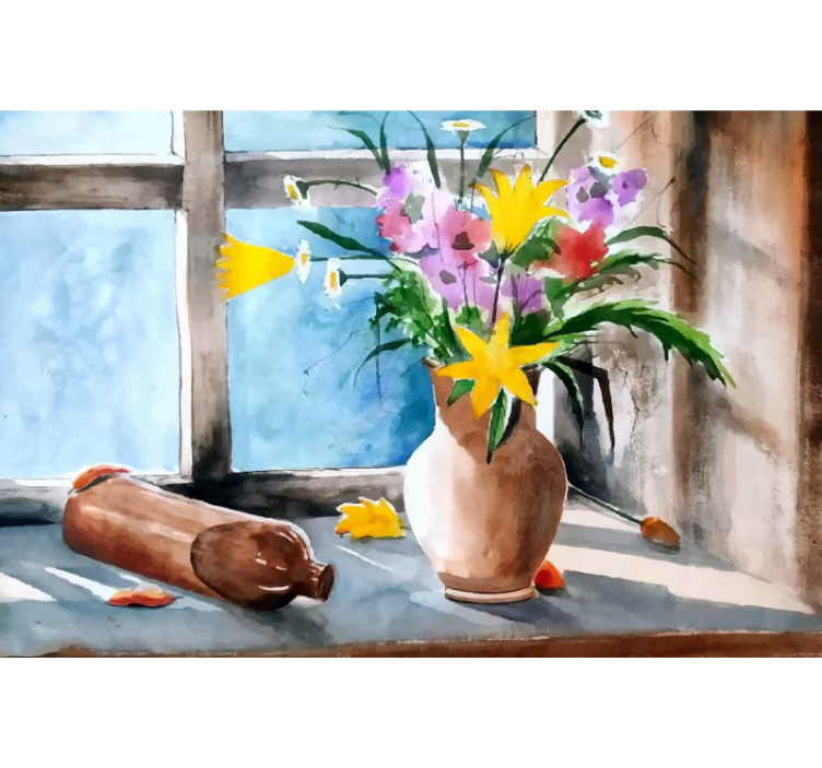 Blind kitchen vintage plant decor - TenStickers