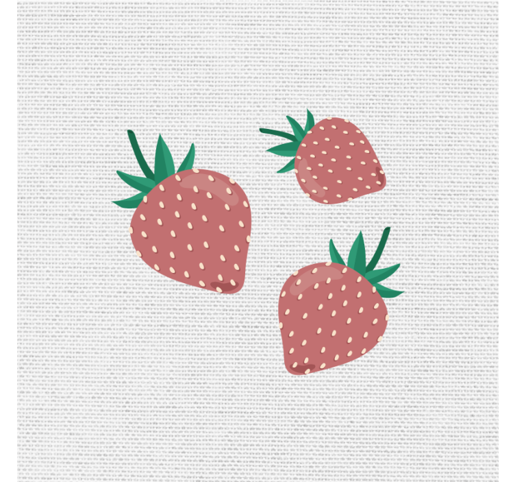 Blind kitchen colorful handwritten strawberry pattern - TenStickers