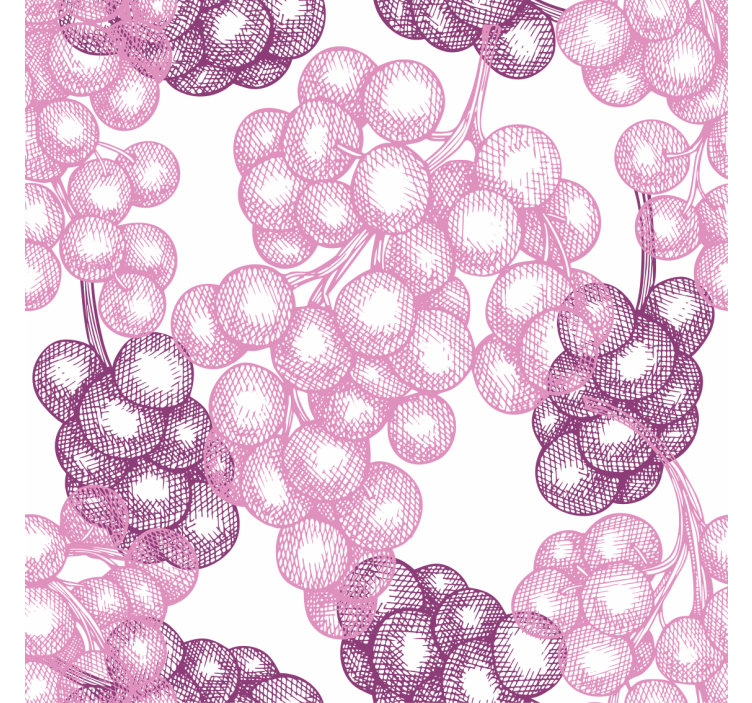 Blind kitchen hand drawn pink and purple grapes - TenStickers