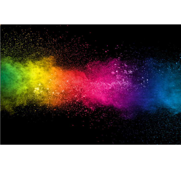 Living room blind multicolor splash design - TenStickers