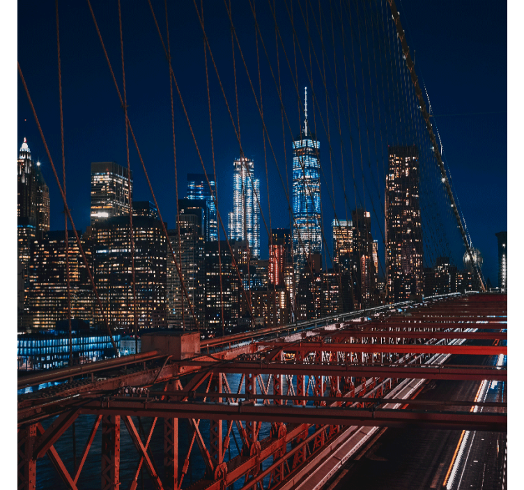 Living room blind new york city view - TenStickers