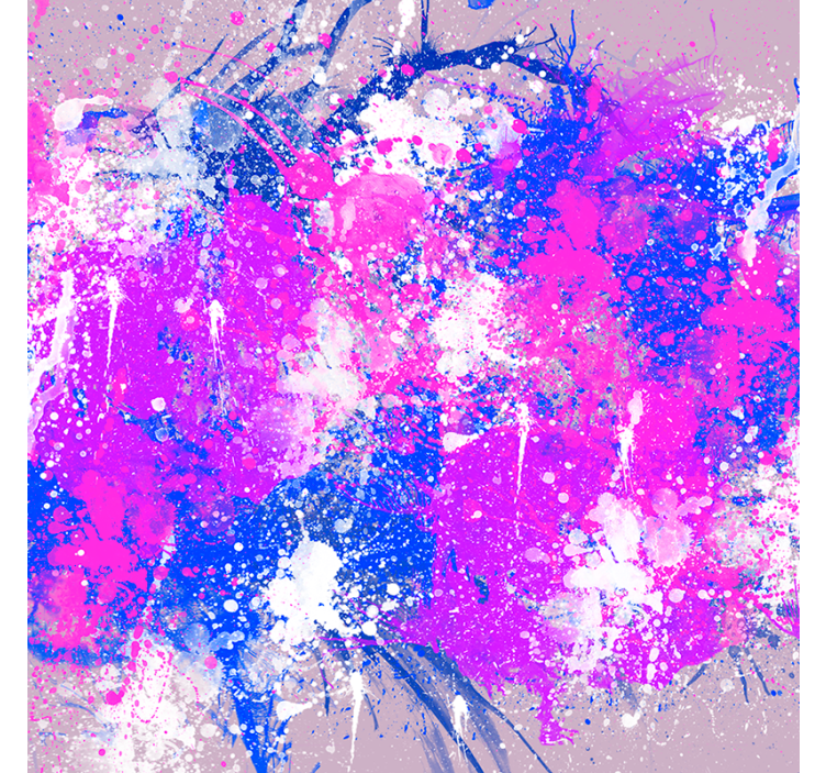 Living room blind abstract art color splash - TenStickers