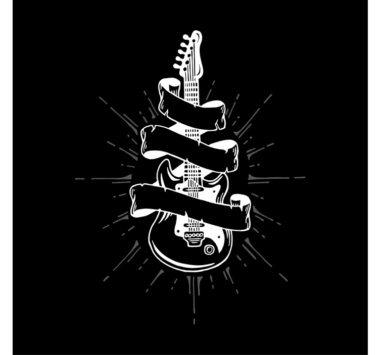 Living room blind guitar style - TenStickers