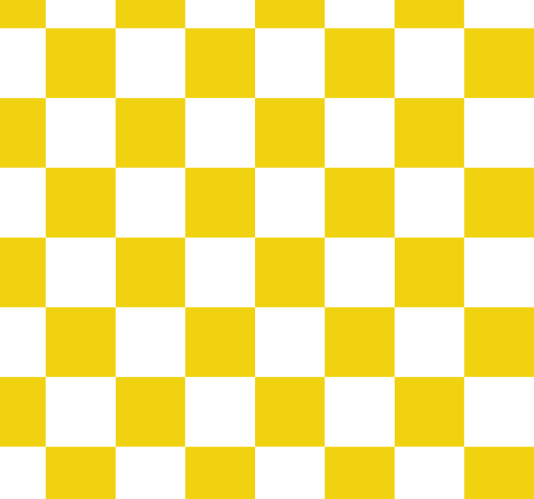 Blind yellow checkerboard design - TenStickers