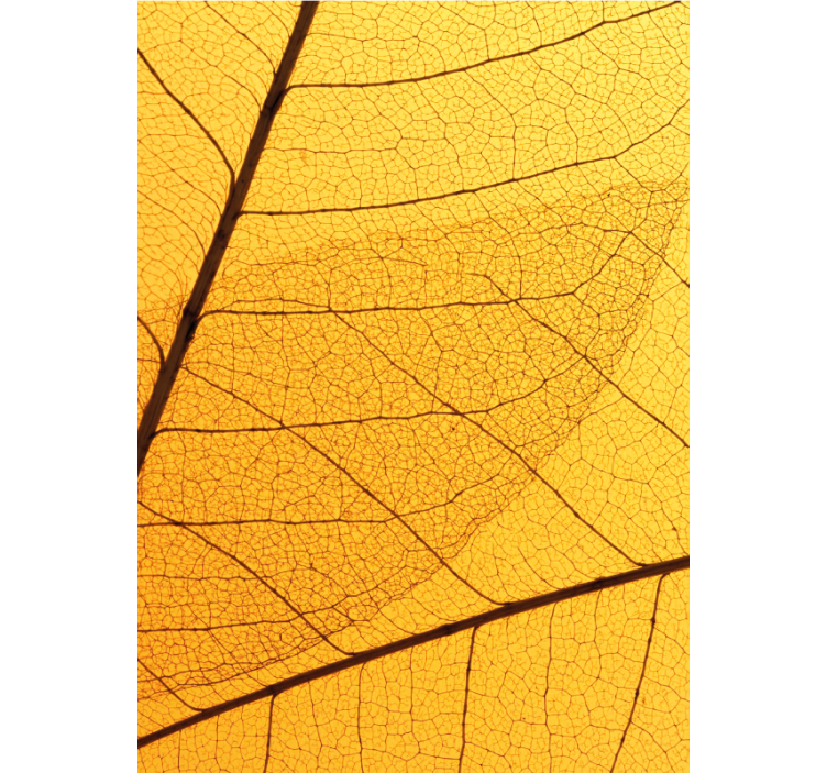 Blind yellow botanical leaf pattern - TenStickers