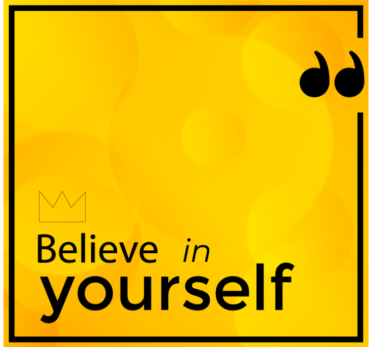 Blind yellow trust in your abilities - TenStickers