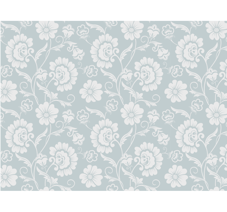 Blind grey elegant floral design - TenStickers