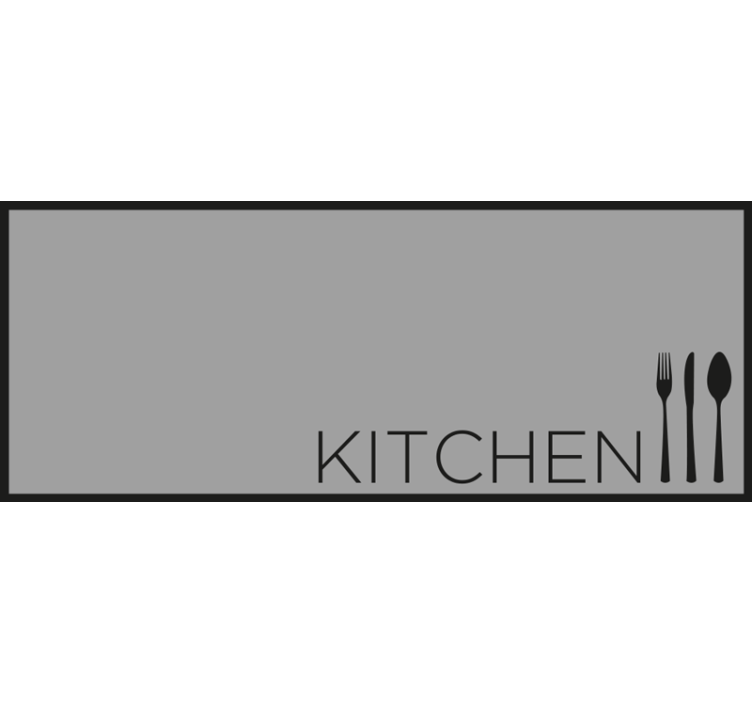 Blind grey kitchen essentials - TenStickers