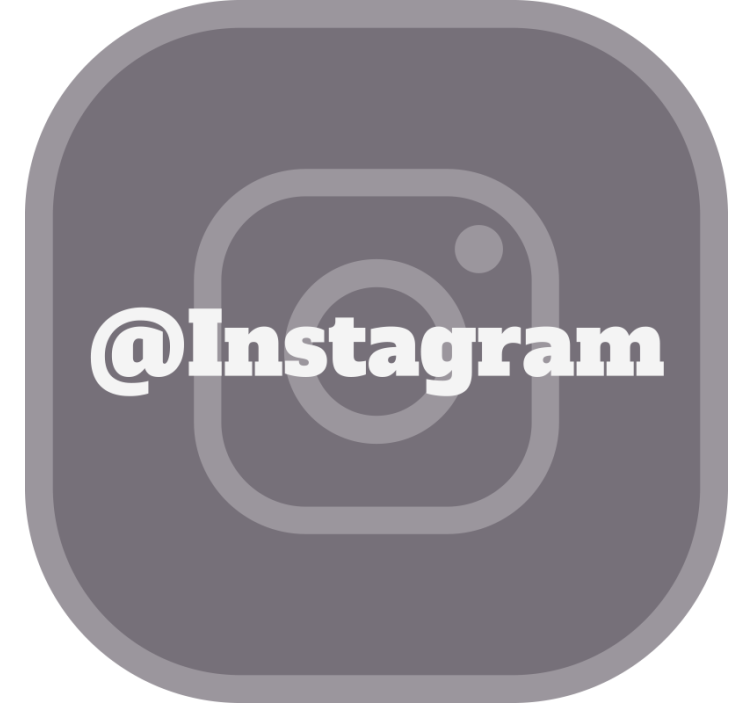 Blind grey your instagram - TenStickers