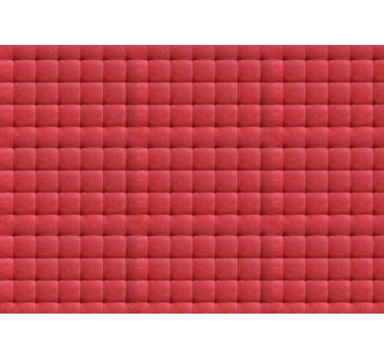 Red blind with red leather padding - TenStickers