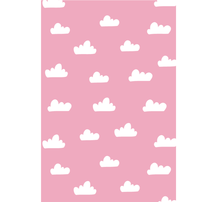 Pink pattern cloud window blind - TenStickers