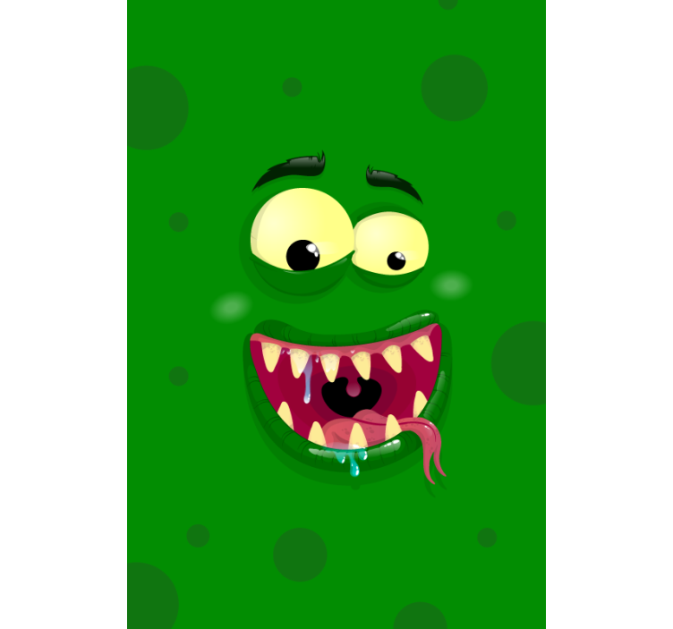 Green Monster fun blind - TenStickers
