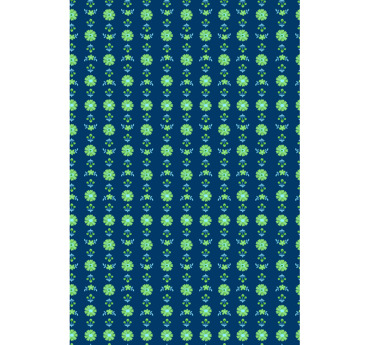 Green patterns blind flowers and plants - TenStickers