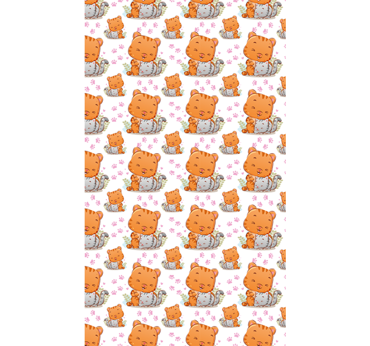 Baby cat patterns blind children - TenStickers