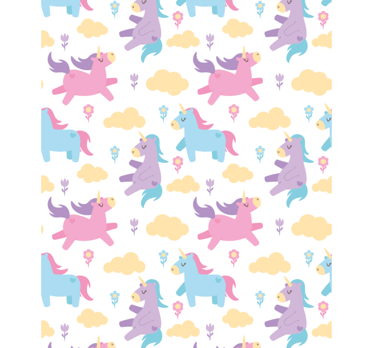 Unicorns and clouds blind children - TenStickers