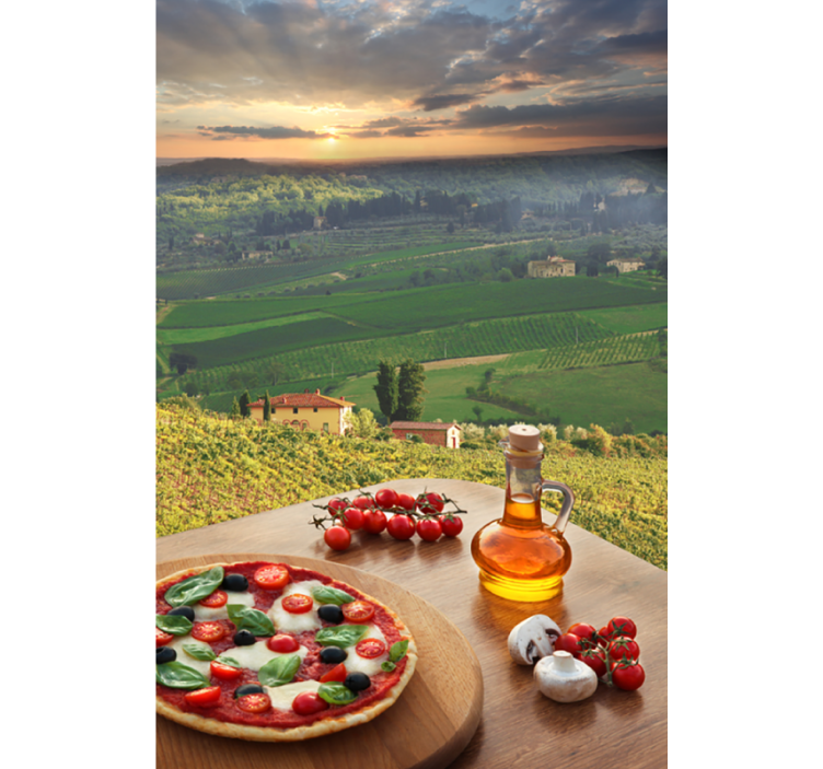 Italian Culinary Landscape blind fruit and vegetables - TenStickers