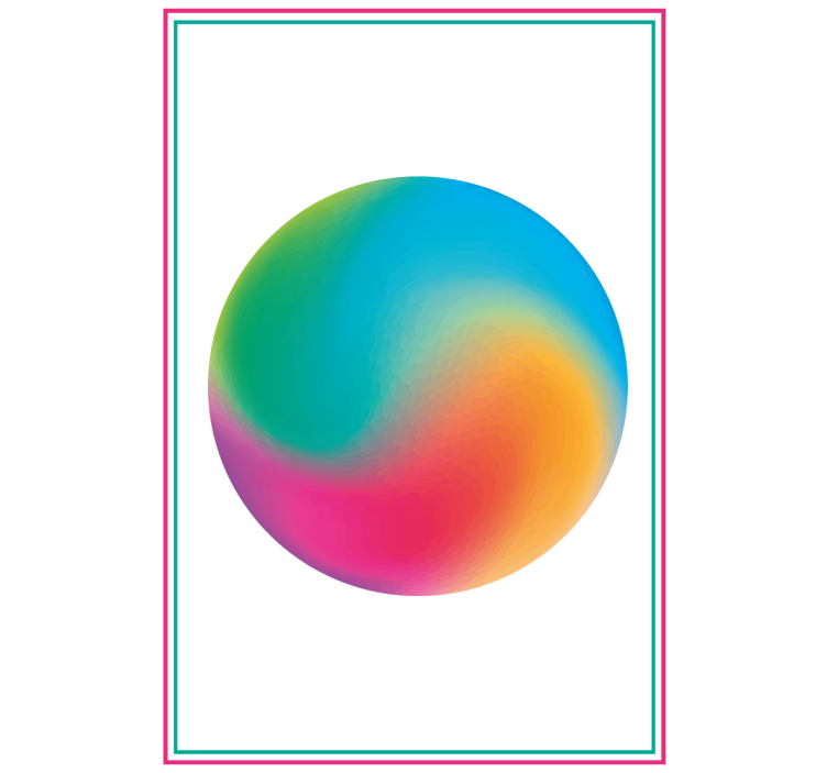 Abstract colorful sphere blind original - TenStickers