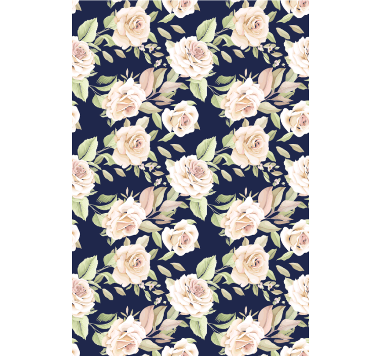 Floral Rose Pattern blind flowers and plants - TenStickers