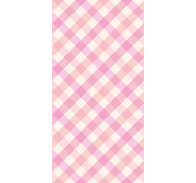 Pattern roller blind pink checkered design - TenStickers