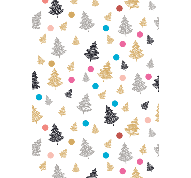 Stylized Abstract Pine tree blind - TenStickers