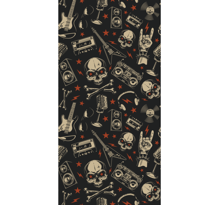Skulls and instruments blind original - TenStickers