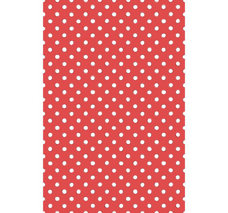 Red polka dots blind kitchen - TenStickers