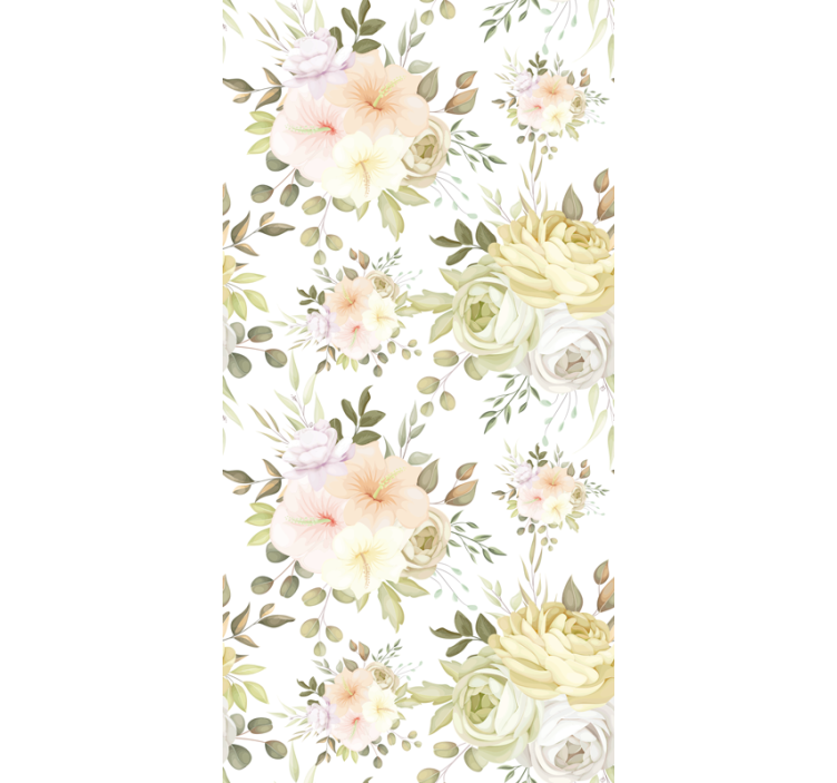 Beautiful floral seamless pattern Flower blind - TenStickers