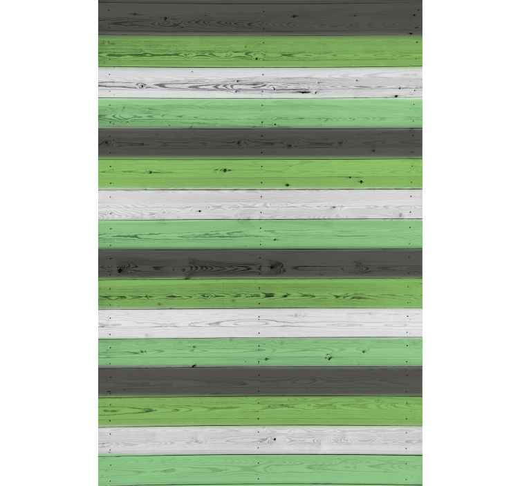 Green striped pattern pattern roller blind - TenStickers