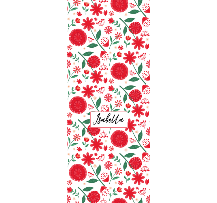 Floral Pattern Personalization blind flowers and plants - TenStickers