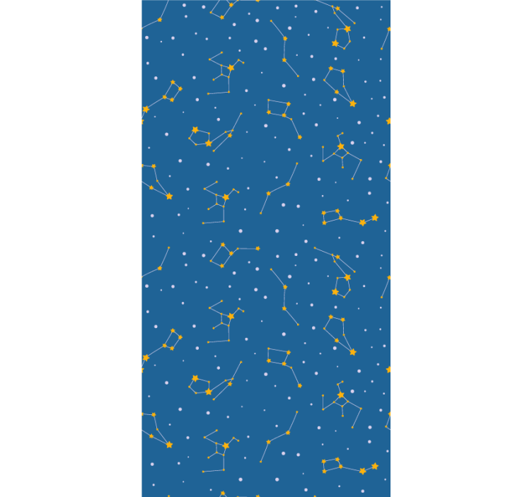 Constellation pattern design blind blue - TenStickers