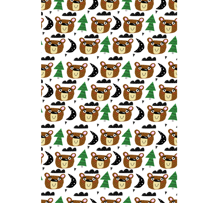 Baby bear patterns blind children - TenStickers