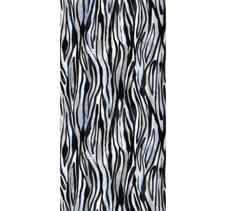 Abstract zebra stripes pattern roller blind - TenStickers