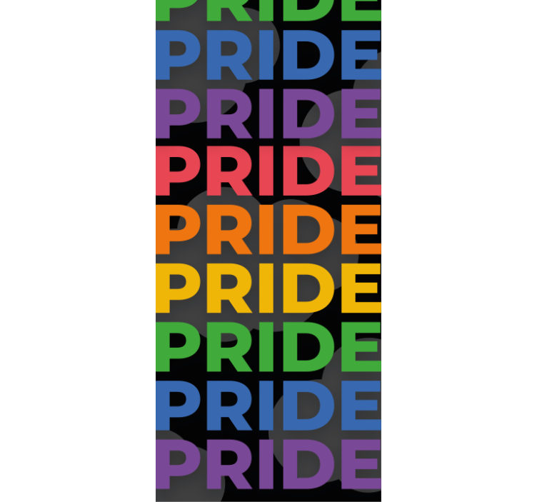 Bold Pride Letters text blind - TenStickers