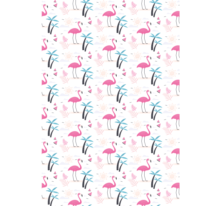 Flamingo Tropical Pattern animals blind - TenStickers