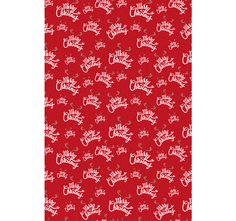 Merry Christmas Pattern text blind - TenStickers