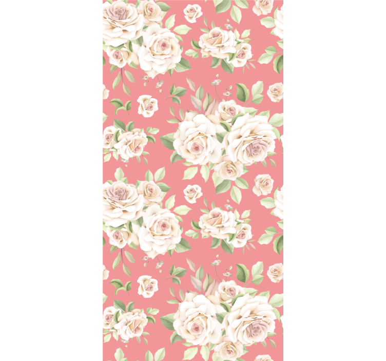 Roses floral pattern dining room blind - TenStickers