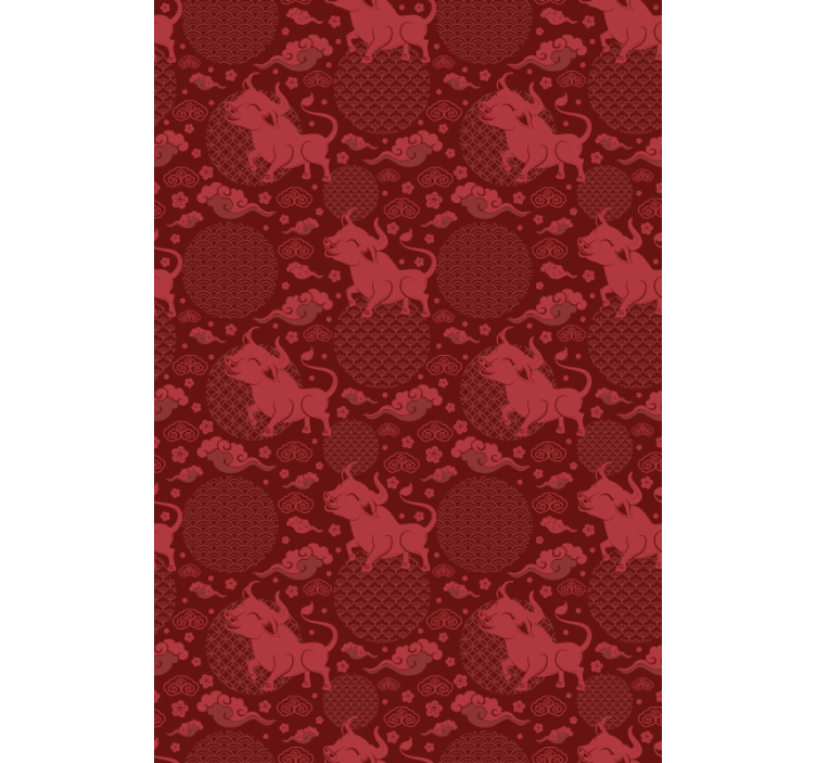 Reddish Bull Pattern animals blind - TenStickers