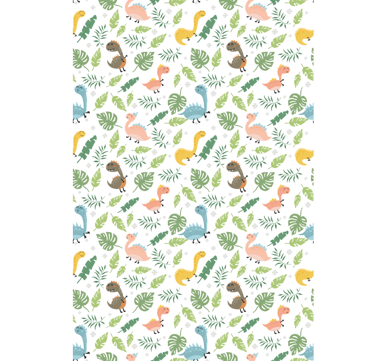 Dinosaur blind with tropical dinosaur pattern - TenStickers