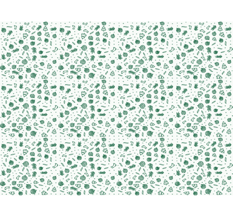Christmas green motif blind original - TenStickers