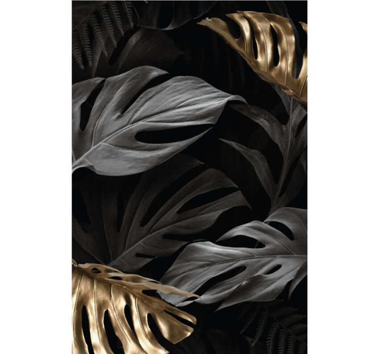 Big tropical leaves elegant blind - TenStickers